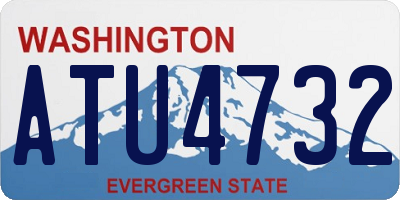 WA license plate ATU4732