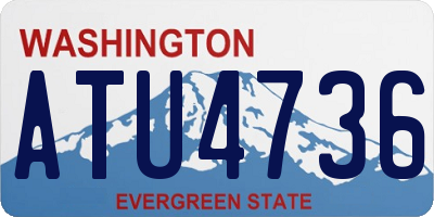WA license plate ATU4736