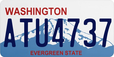 WA license plate ATU4737
