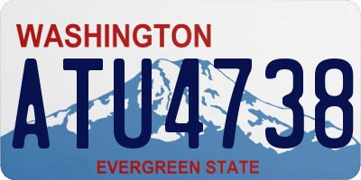 WA license plate ATU4738