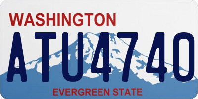WA license plate ATU4740