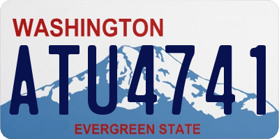 WA license plate ATU4741