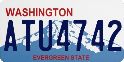 WA license plate ATU4742