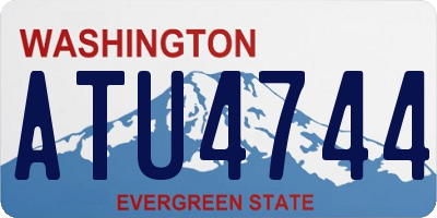 WA license plate ATU4744