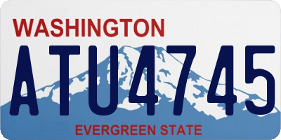 WA license plate ATU4745