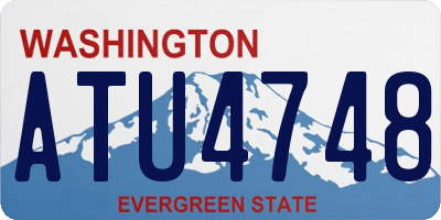 WA license plate ATU4748