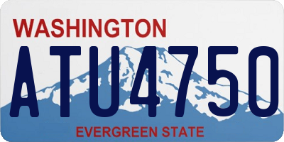WA license plate ATU4750