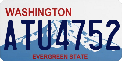 WA license plate ATU4752