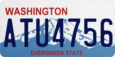 WA license plate ATU4756