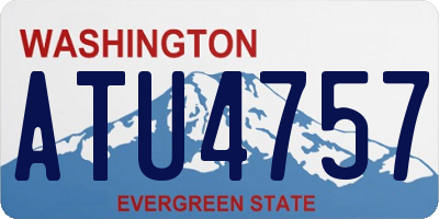 WA license plate ATU4757
