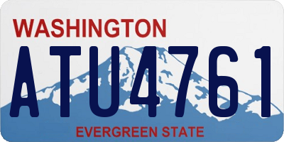 WA license plate ATU4761