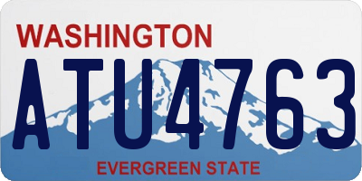 WA license plate ATU4763