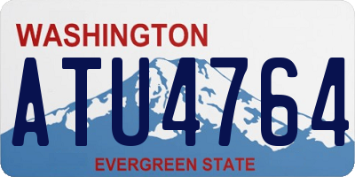 WA license plate ATU4764