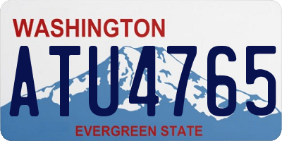 WA license plate ATU4765