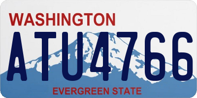 WA license plate ATU4766