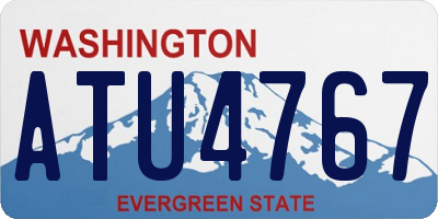 WA license plate ATU4767