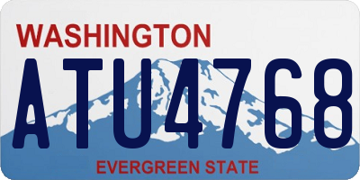 WA license plate ATU4768