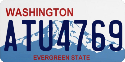 WA license plate ATU4769