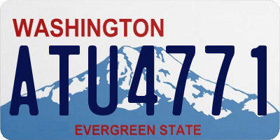 WA license plate ATU4771