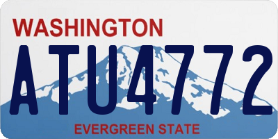 WA license plate ATU4772