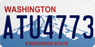 WA license plate ATU4773