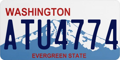 WA license plate ATU4774