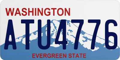 WA license plate ATU4776