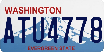 WA license plate ATU4778