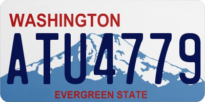 WA license plate ATU4779