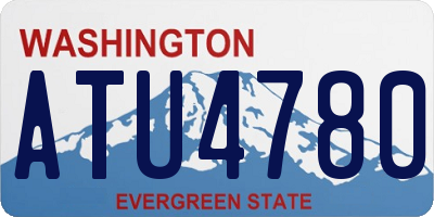 WA license plate ATU4780