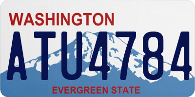WA license plate ATU4784