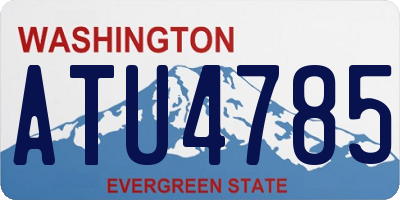 WA license plate ATU4785