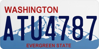 WA license plate ATU4787