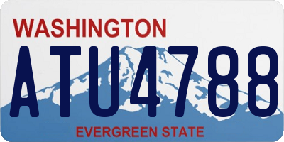 WA license plate ATU4788