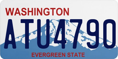 WA license plate ATU4790
