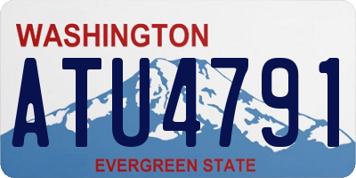 WA license plate ATU4791