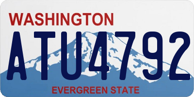 WA license plate ATU4792