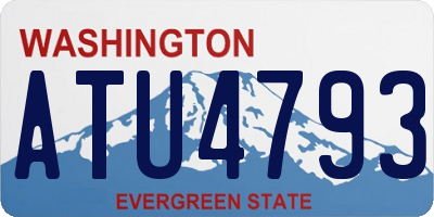 WA license plate ATU4793