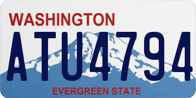 WA license plate ATU4794