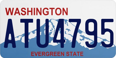 WA license plate ATU4795