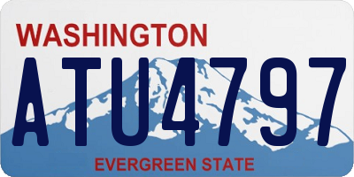 WA license plate ATU4797