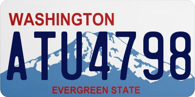 WA license plate ATU4798