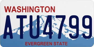 WA license plate ATU4799