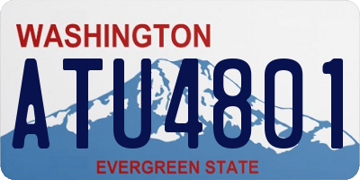 WA license plate ATU4801