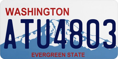 WA license plate ATU4803