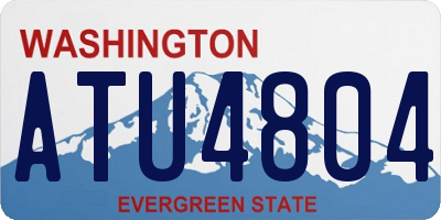 WA license plate ATU4804