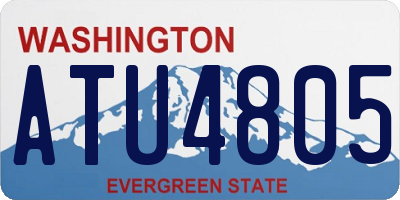 WA license plate ATU4805