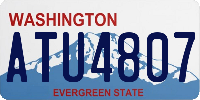 WA license plate ATU4807