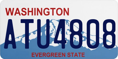WA license plate ATU4808