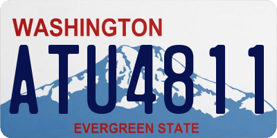 WA license plate ATU4811